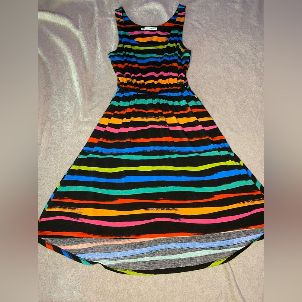 Maurices striped high/low tank dress